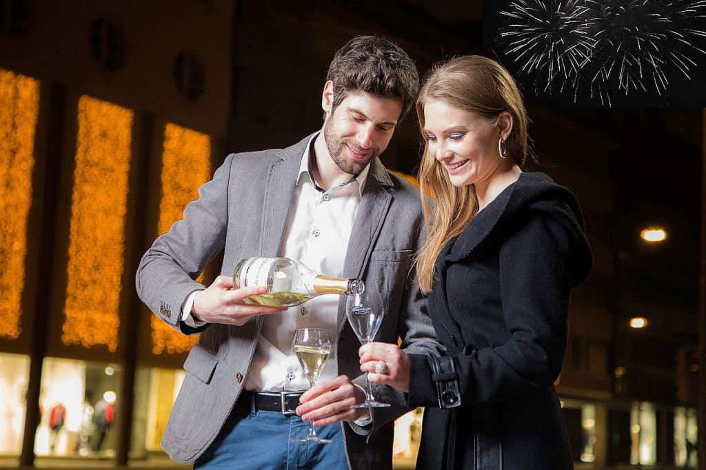 Sekt zu Silvester in Österreich