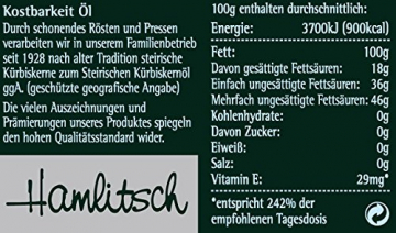 Ölmühle Hamlitsch Steirisches Kürbiskernöl g.g.A., 500 ml, 1er Pack (1 x 500 ml) - 3