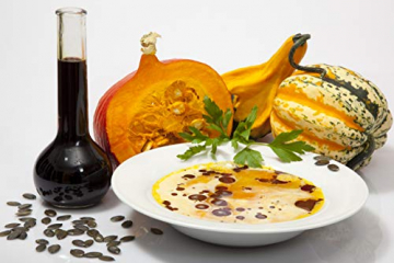 Steirisches Gourmet Kürbiskernöl | Kernöl g.g.A. in der Dose | kein Glas | Premium Qualität | hochdosiert | mildes Nussaroma | 100% vegan und kaltgepresst (1 l) - 7
