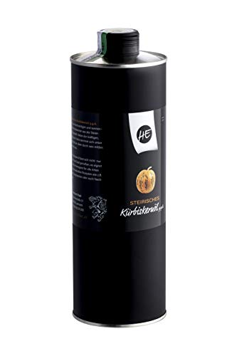 Steirisches Gourmet Kürbiskernöl | Kernöl g.g.A. in der Dose | kein Glas | Premium Qualität | hochdosiert | mildes Nussaroma | 100% vegan und kaltgepresst (1 l) - 9
