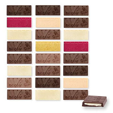 Nashis - Adventskalender vegan - mit 24 veganen Mini-Schokoladen - 168 g - Bio & Fair - 4