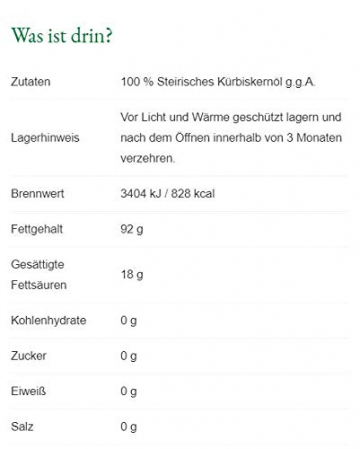Steirerkraft - Selection - Steirisches Kürbiskernöl g.g.A. - 500 ml - 2