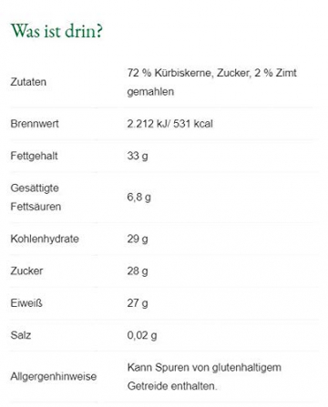 Steirerkraft - Steirische Kürbiskerne - Zimt Selection - 100 g - 2